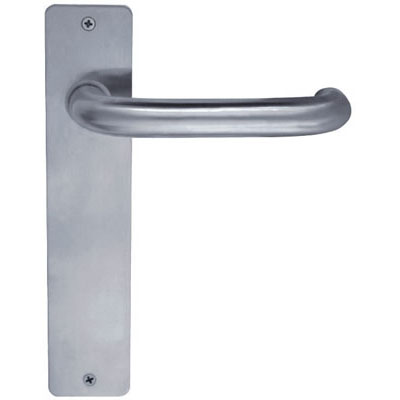 Stainless Steel Tubing Lever Handle with Plate